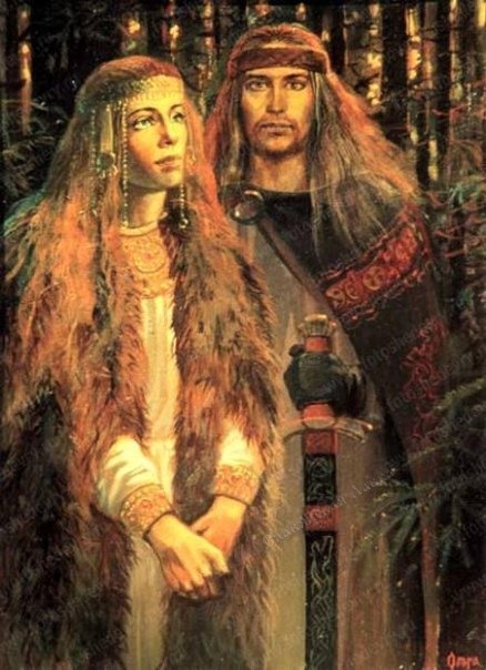 Длинные волосы у славянских мужчин